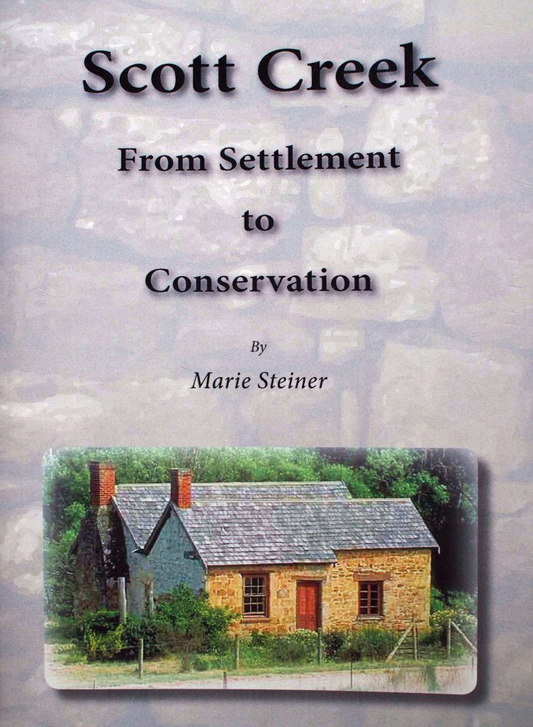 Scott Creek, Adelaide Hills history,  book on the history of the Adelaide Hills, Marie Seiner, Mackereth Cottage, Almanda Mine Site